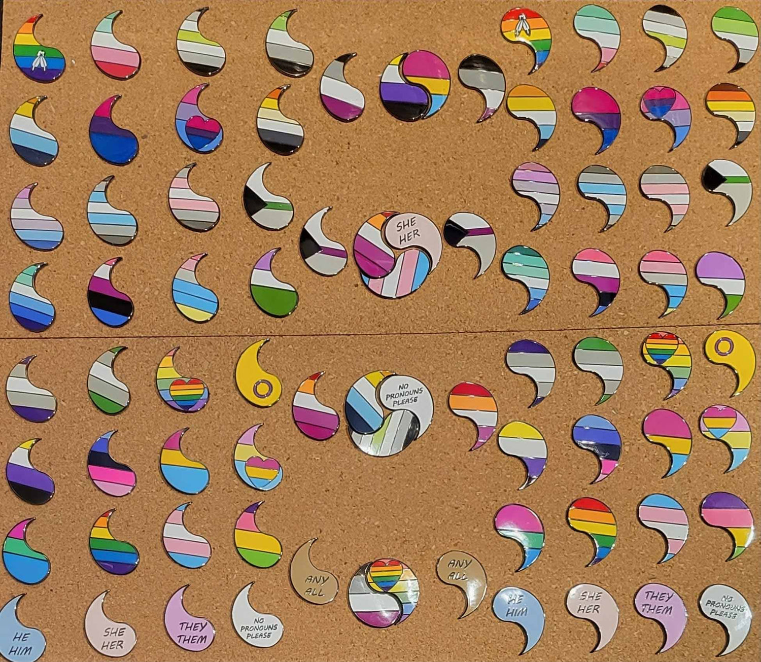 Customizable Pride Pin Set - The Most Flexible Pride Accessory In The World
