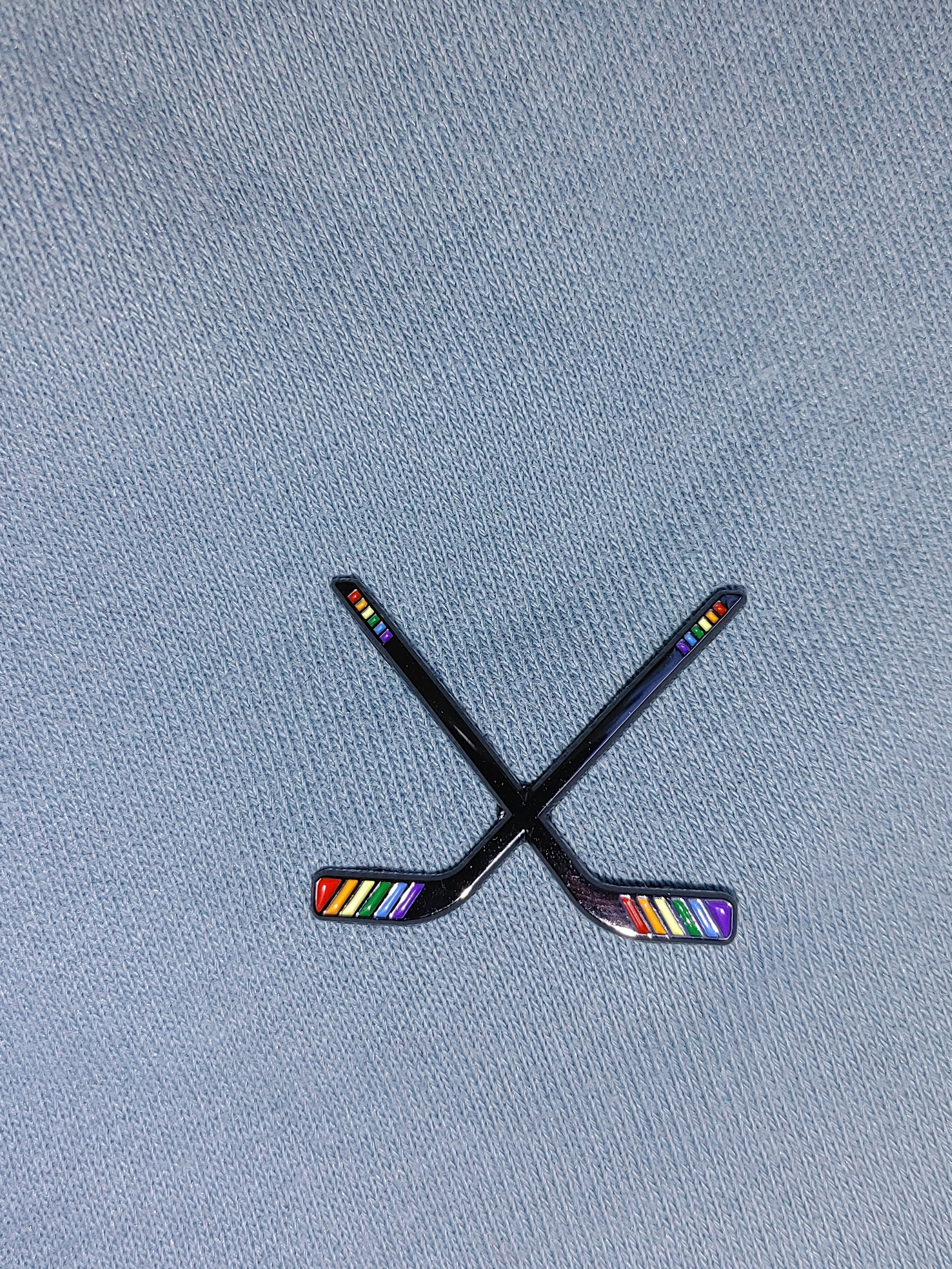 Heated Rivalry Crossed Pride Hockey Sticks Pin – Pin-Ace