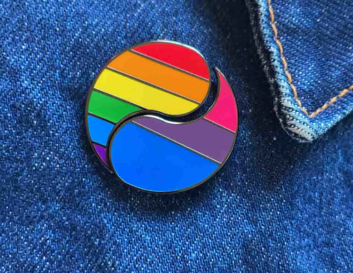 Customizable Pride Pin (Single Half) - Pin-Ace