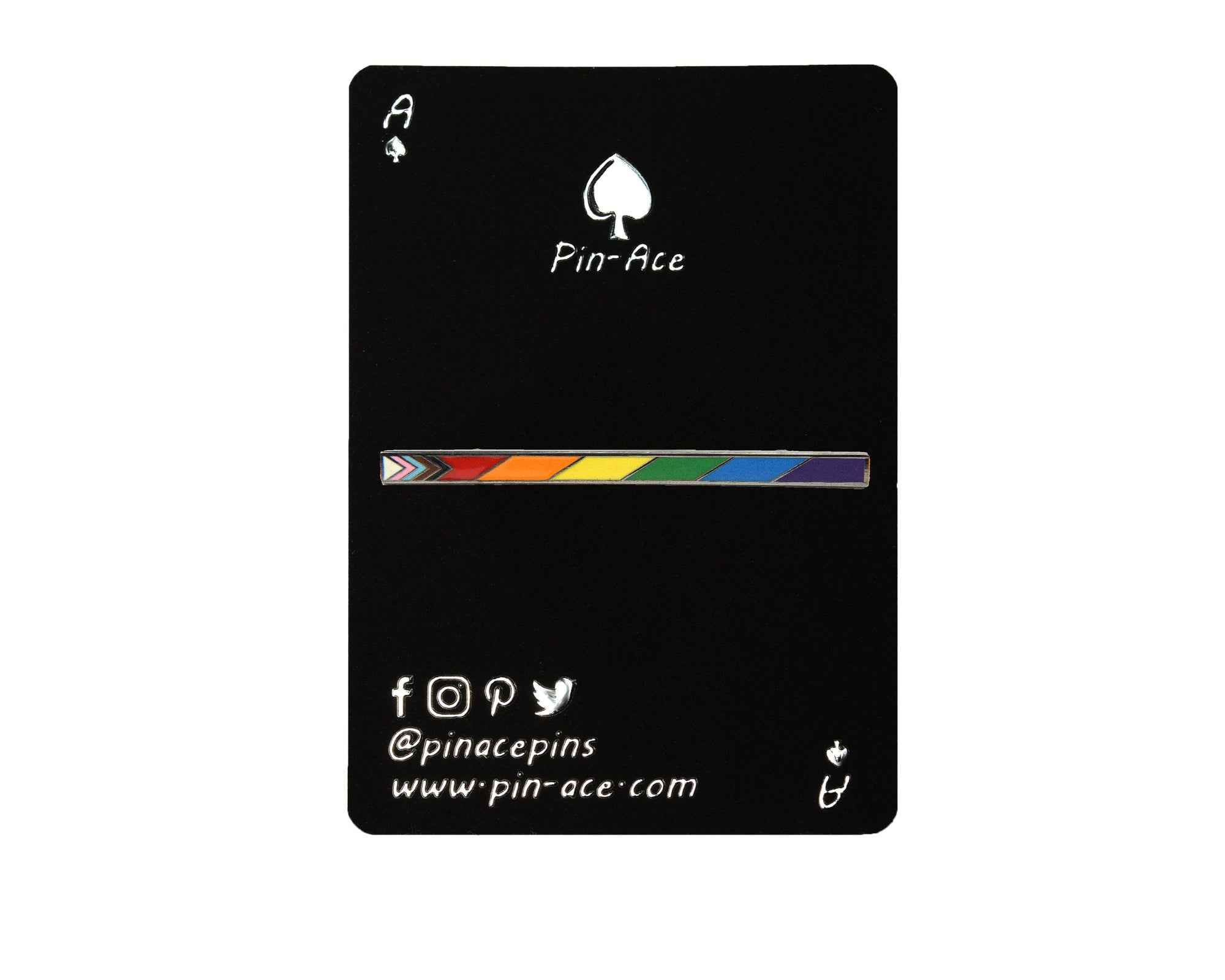 Progress Pride Bar Pin – Pin-Ace