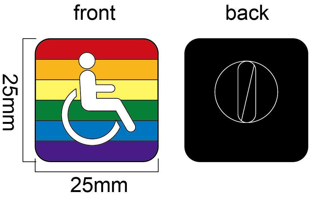 Disability Shouldnt Mean Disadvantage / 35mm Wooden Pin Badge 