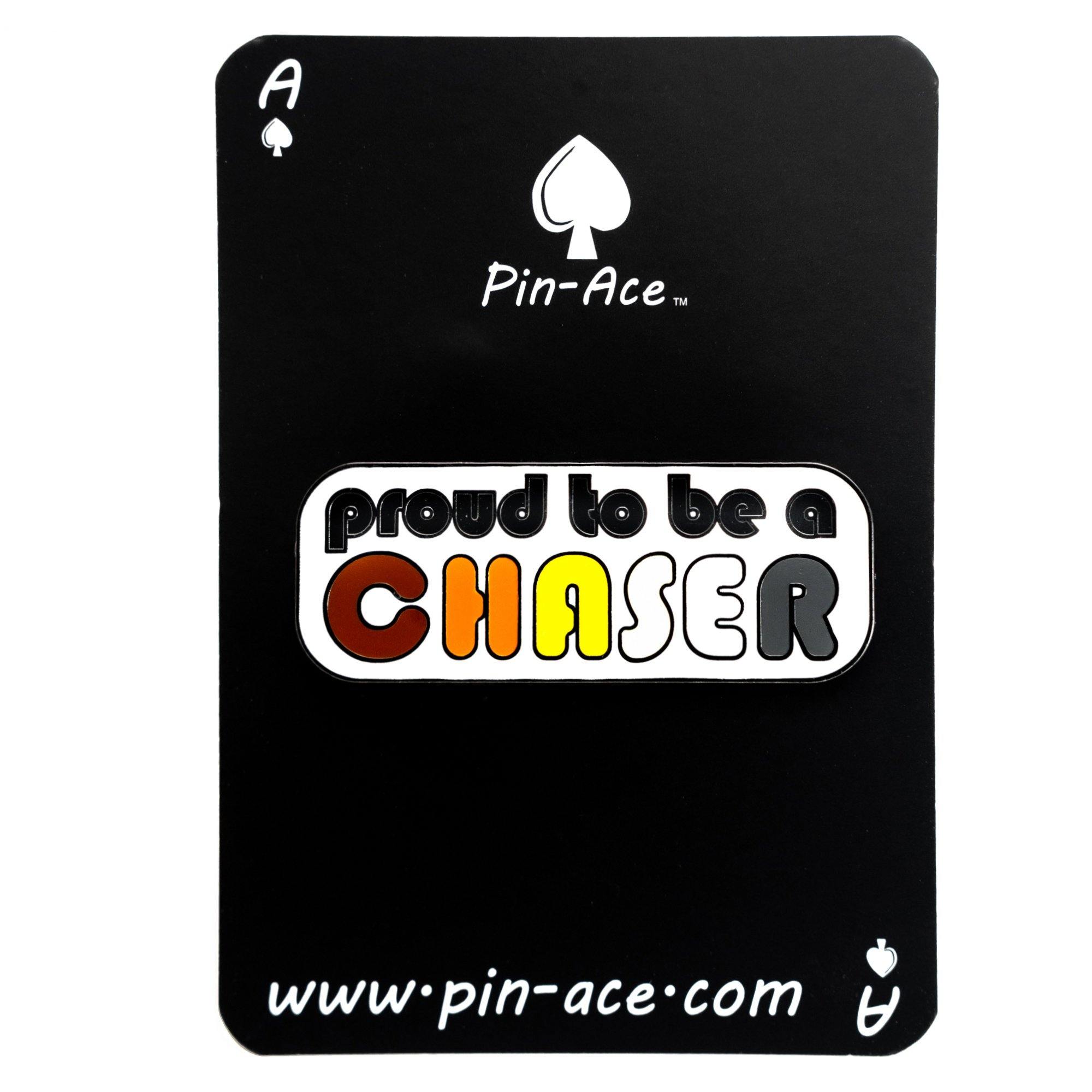 Proud To Be A Chaser Enamel Pin Badge Bear Brotherhood Pride LGBTQ For Him - Pin Ace